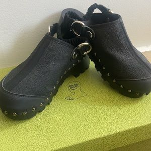 Brain Dead “Energy Absorber Zoccolo” black clogs